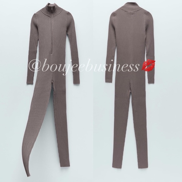 ZARA BNWT Knit Jumpsuit - Picture 7 of 10